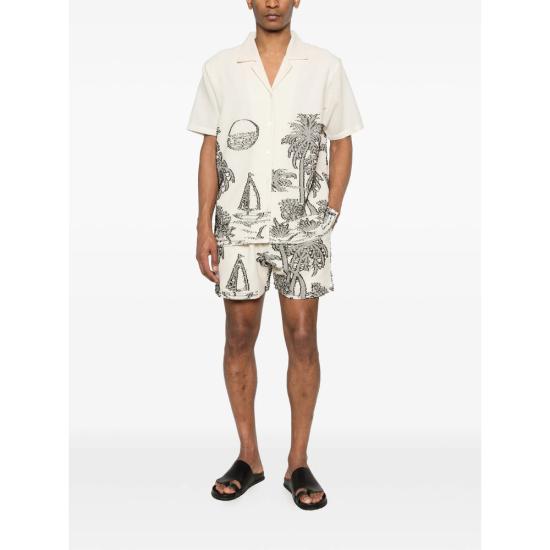 26SS 메종 라비쉬 숏팬츠 ZMHERELLEPALM OFWHI BEIGE - MAISON LABICHE