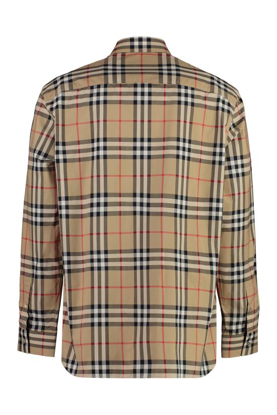  버버리 체크 코튼 셔츠 8070577 BEIGE - BURBERRY