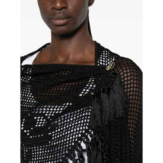 26FW 키아라이즈 케이프 SROS005CO VI SE VBK BLACK - CHIARA IS