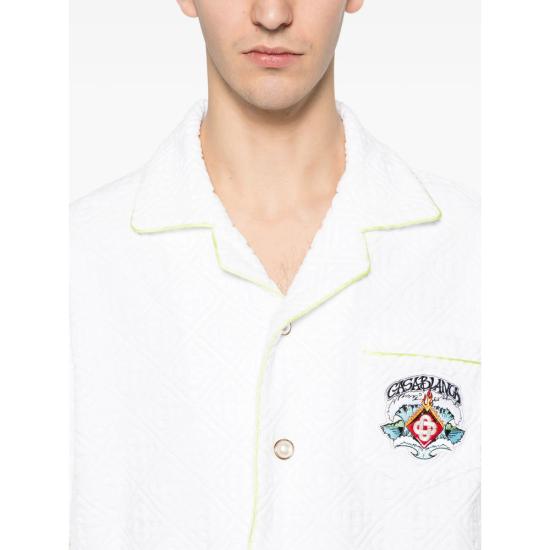 26SS 카사블랑카 셔츠 SP26 SH 085 03 WHITE - CASABLANCA