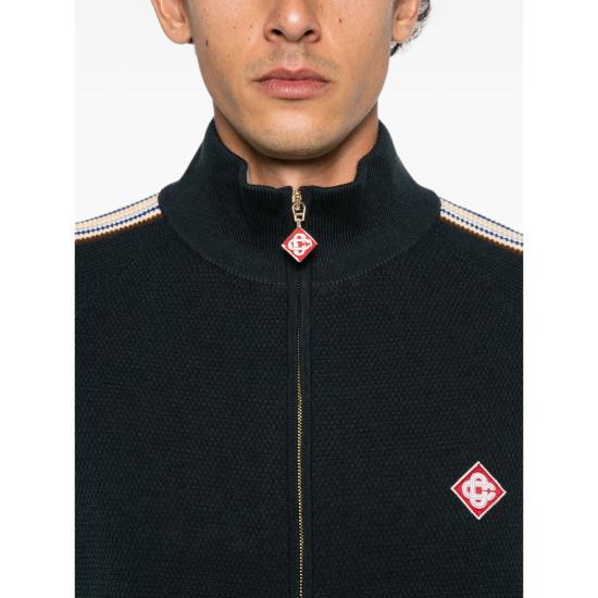 26FW 카사블랑카 자켓 AW26 KW 1509 01 NAVY - CASABLANCA