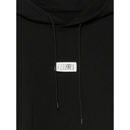 26FW MM6 메종마르지엘라 후드 티셔츠 M25025 SH0GU0048 900 BLACK - MM6 MAISON MARGIELA