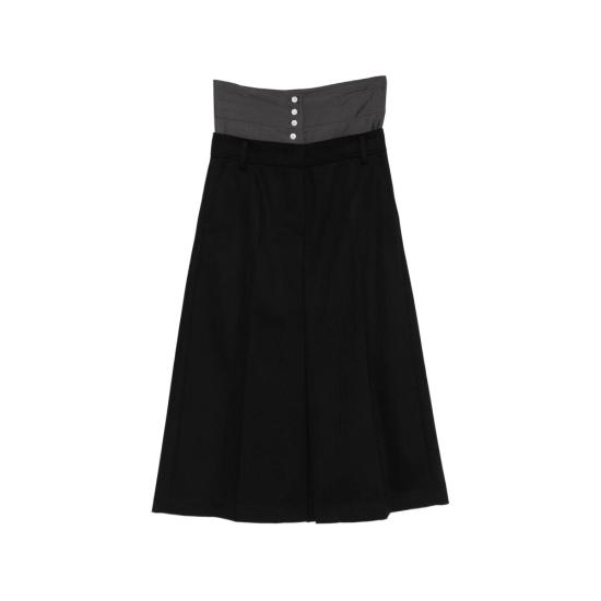 26FW 시스템 스커트 SY2G8WSST01W BKGRE BLACK