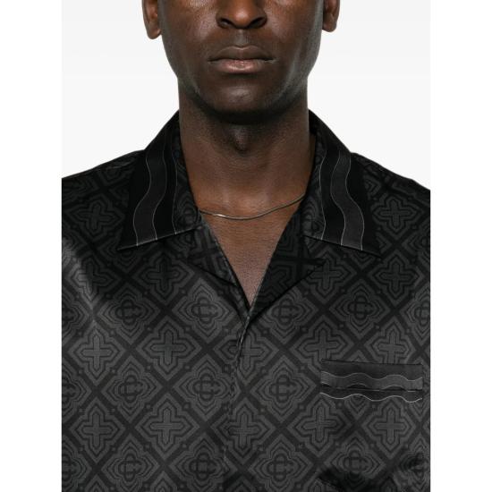 26FW 카사블랑카 셔츠 AW26 SH 003 01 RADMO BLACK - CASABLANCA