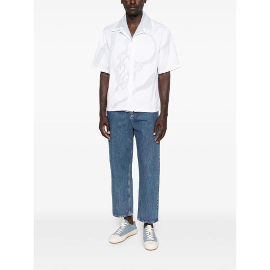 26SS 카사블랑카 셔츠 SS26 SH 252 01 WHITE