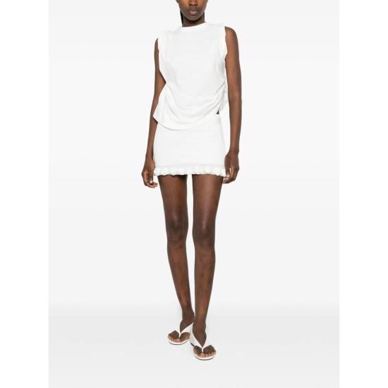 26SS 오세리 스커트 BRSF268 LYCRA PEARL WHITE - OSÉREE