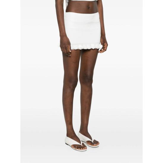 26SS 오세리 스커트 BRSF268 LYCRA PEARL WHITE - OSÉREE