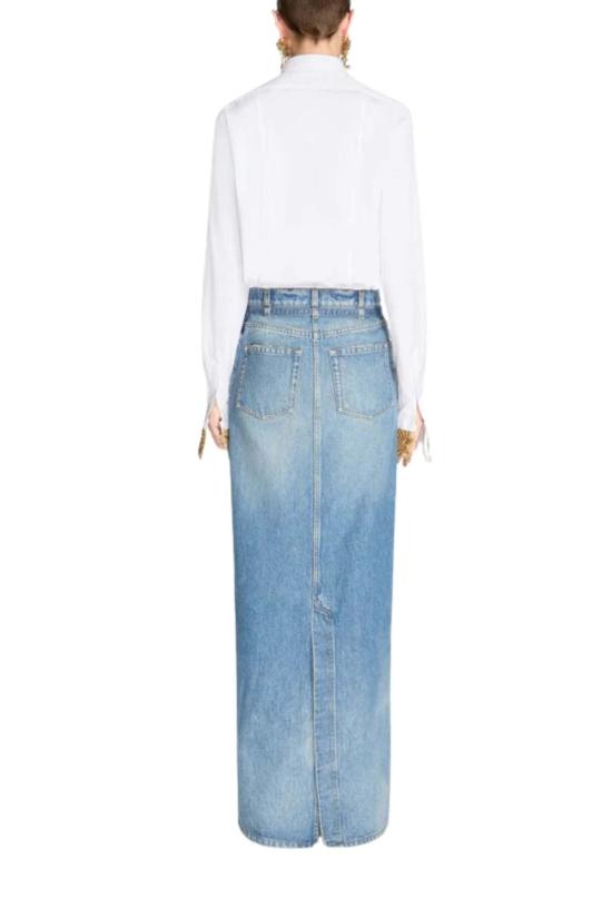  드리스 반 노튼 데님 스커트 실바나즈 덴 W.W. 스커트 블루 - DRIES VAN NOTEN