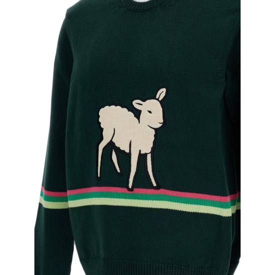 26FW JW앤더슨 스웨터 KW1578 YN0515 088 GREEN - JW ANDERSON