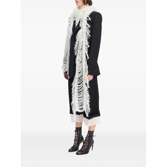 26FW 앤 드뮐미스터 머플러/스카프 B0014549 KN096 006 WHITE - ANN DEMEULEMEESTER