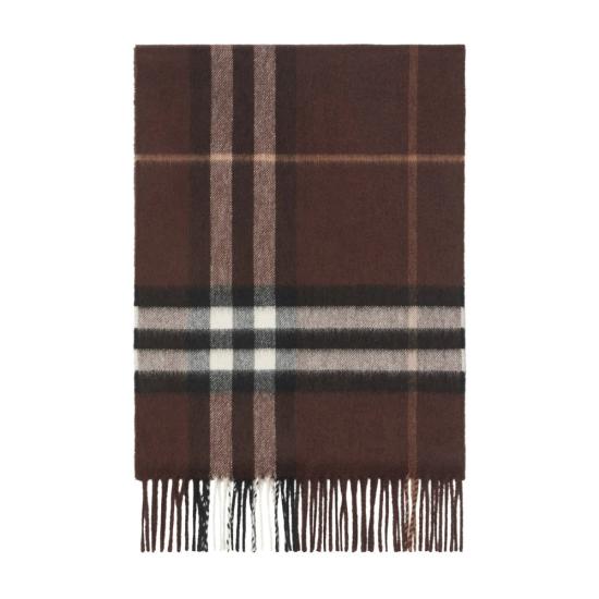 26FW 버버리 체크 캐시미어 스카프 8112638 MU GIANT C B7313 BROWN - BURBERRY