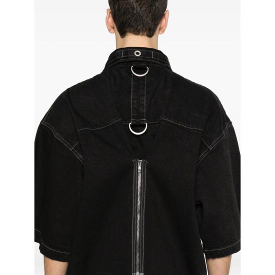 26SS 발렌시아가 D-링 카고 셔츠 856916 TQW54 1071 BLACK - BALENCIAGA