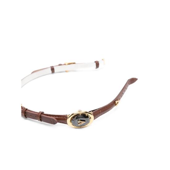 25FW 위민 헤어 액세서리 25191GLD00NN BROWN - YVMIN