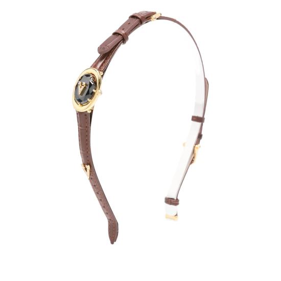 25FW 위민 헤어 액세서리 25191GLD00NN BROWN