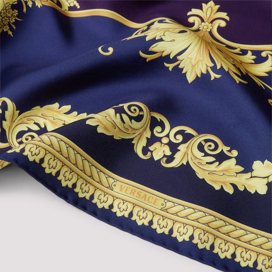 26FW 베르사체 머플러/스카프 1001600 1A19393 5UL30 NAVY AUBERGINE GOLD - VERSACE