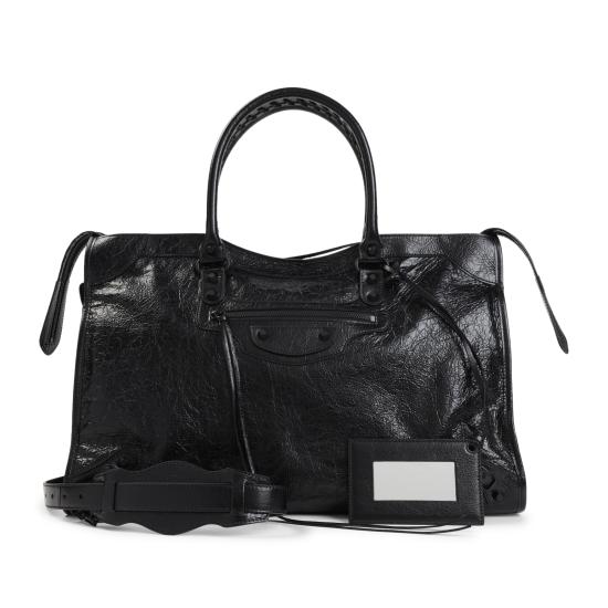 26FW 발렌시아가 르 시티 백 라지 865765 2ACME 1000 BLACK - BALENCIAGA