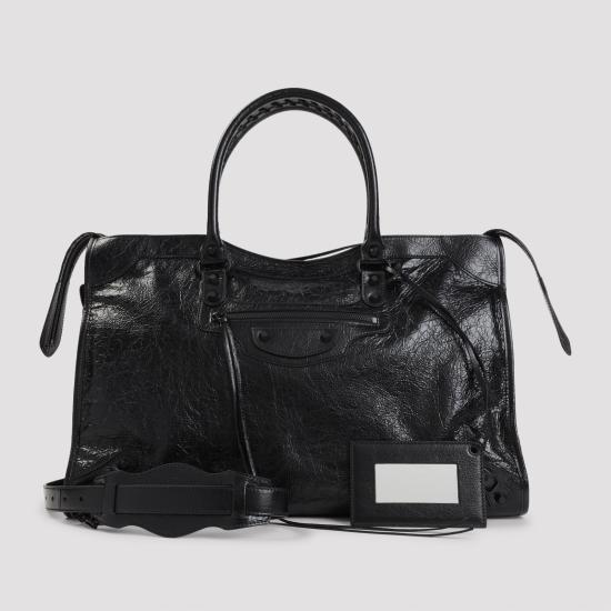 26FW 발렌시아가 르 시티 백 라지 865765 2ACME 1000 BLACK - BALENCIAGA