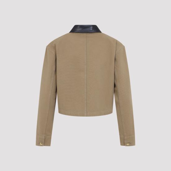 26FW 발렌시아가 크롭 워크웨어 재킷 A0029P TRP15 9501 BEIGE - BALENCIAGA