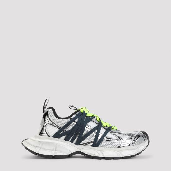 26FW 발렌시아가 3XL 인터레이스 스니커즈 863644 W3XTL 1177 GREY MIX YELLOW
