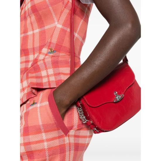 26FW 비비안웨스트우드 헌터 플랩 크로스백 48030025W L00EO H401 RED - VIVIENNE WESTWOOD