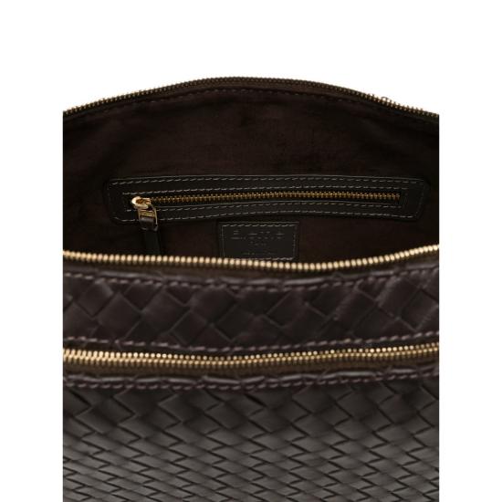 26FW 엘렘 숄더백 TROUSSE LARGE WOVEN DKBRO BROWN - ELLEME