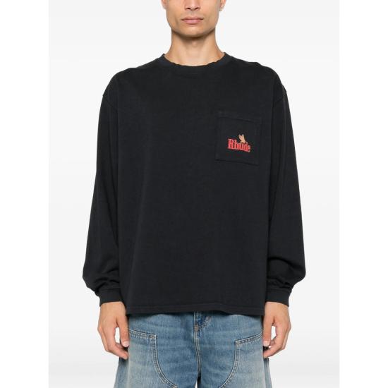 26FW 루드 탑 RHFW26TT15012 3164 BLACK - RHUDE