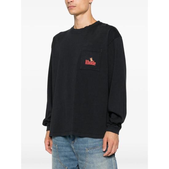26FW 루드 탑 RHFW26TT15012 3164 BLACK - RHUDE