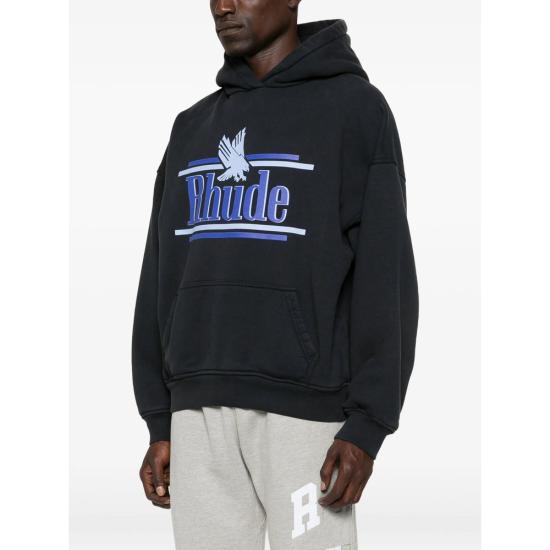 26SS 루드 후드 티셔츠 RHSS26HO01012 6194 BLACK - RHUDE