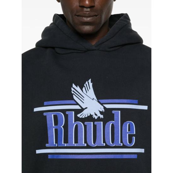 26SS 루드 후드 티셔츠 RHSS26HO01012 6194 BLACK - RHUDE