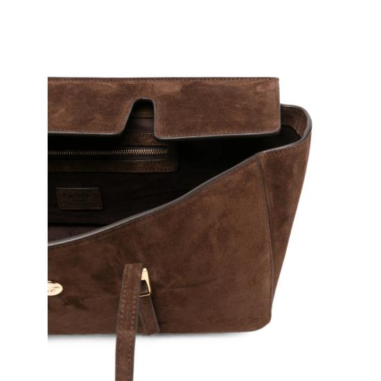 26FW 엘렘 토트백 LE BATEAU LARG SUEDE BROWN - ELLEME
