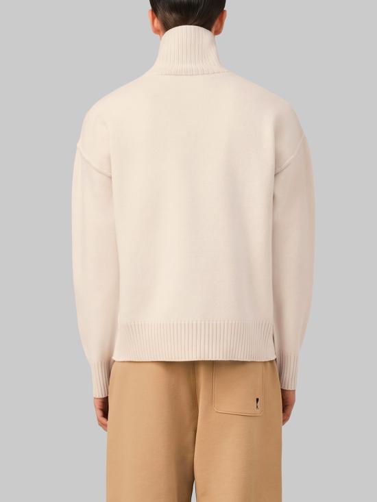 26FW 아미 ADC 터틀넥 스웨터 UKS839 WHITE - AMI