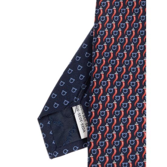 26FW 살바토레 페라가모 넥타이 351460 0794962 NAVRO NAVY - SALVATORE FERRAGAMO