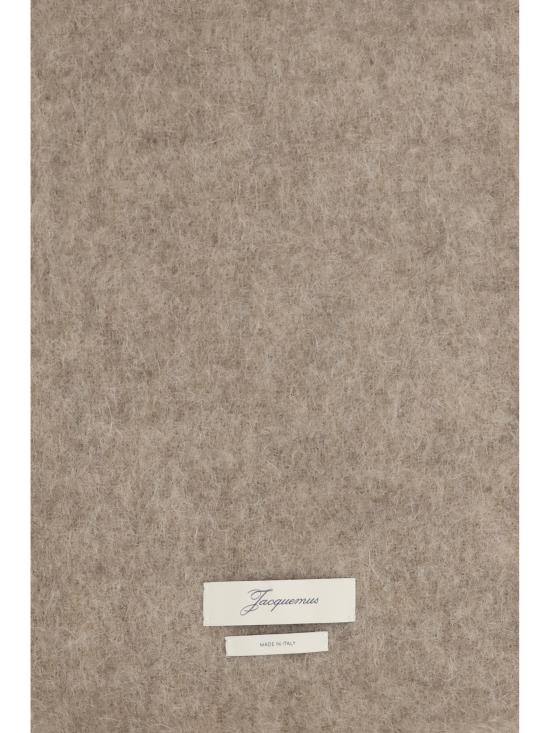 26FW 자크뮈스 프린지 울 스카프 ACU00572DOT4032 193 BEIGE - JACQUEMUS