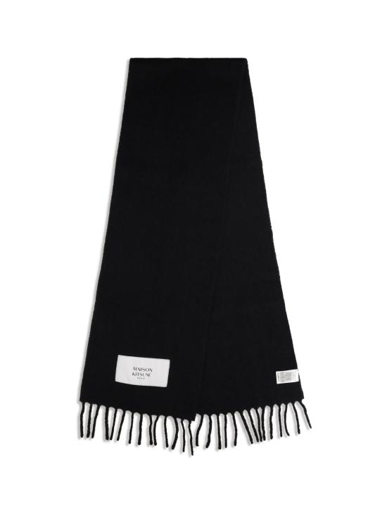 26FW 메종키츠네 베이비 알파카 스카프 LM06206WA0022 P199 BLACK - MAISON KITSUNE