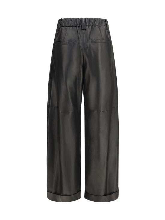 26FW 브루넬로 쿠치넬리 스트레이트 팬츠 M0BURP9362 C101 BLACK - BRUNELLO CUCINELLI