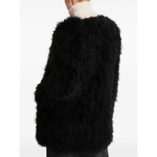 26FW 이브살로몬 코트 24EYM31185PLUX C99 BLACK - YVES SALOMON