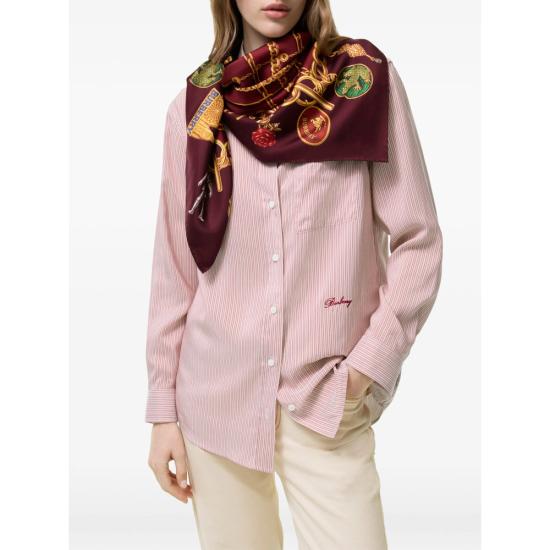 26FW 버버리 머플러/스카프 8126913 SS CHECK C5334 RED - BURBERRY