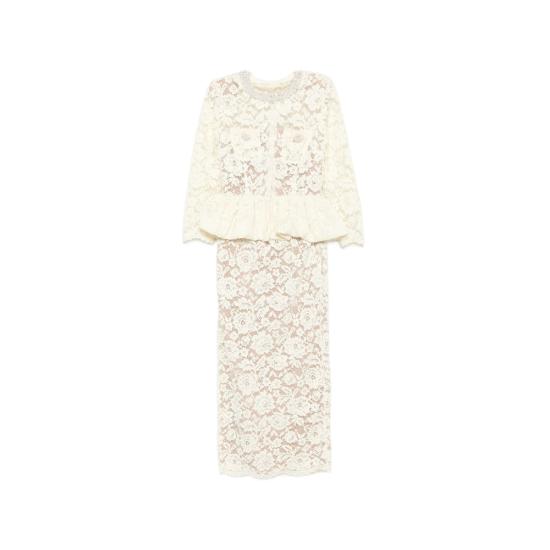 26FW 셀프 포트레이트 원피스 AW26 050M Y YELLO WHITE