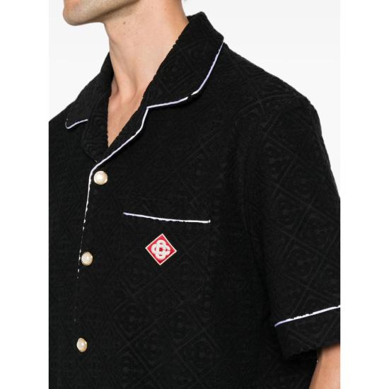 26FW 카사블랑카 셔츠 PF26 SH 085 02 BLACK - CASABLANCA
