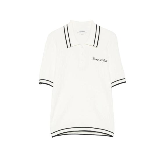 26FW 스포티앤리치 폴로 티셔츠 TO06875326WH WHITE