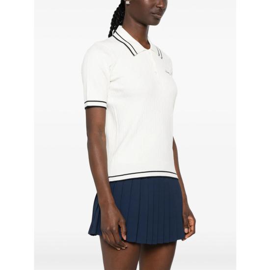 26FW 스포티앤리치 폴로 티셔츠 TO06875326WH WHITE - SPORTY & RICH