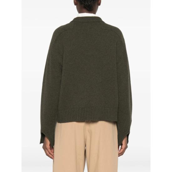 26FW 쉐르 스웨터 PUL0079 WILL KAKI GREEN - SOEUR