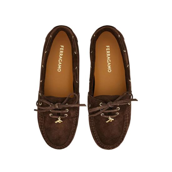 26SS 살바토레 페라가모 플랫 슈즈 01L088 0790567 1C TMORO BROWN - SALVATORE FERRAGAMO