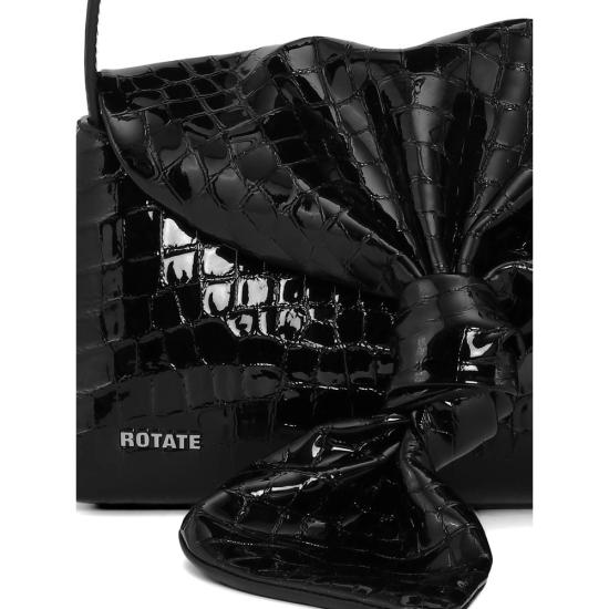26FW 로테이트 바이 크리스텐슨 숄더백 116713100 CROCO KNOT 100 BLACK - ROTATE BY BIRGERCHRISTENSEN
