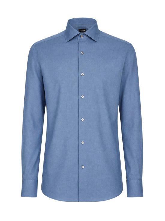 26FW 에르메네질도제냐 셔츠 UIX44A4SRF5B402 BLUE
