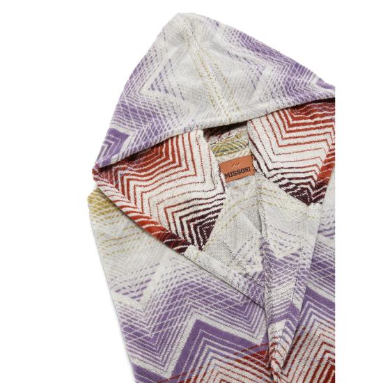 26FW 미쏘니 홈 폴로 티셔츠 1E3AC99105 100 PURPLE - MISSONI HOME