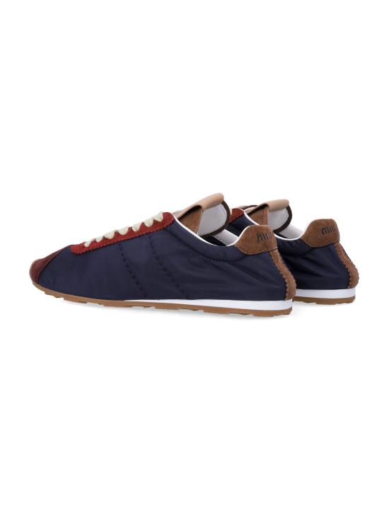 26FW 미우미우 플룸 블리치 스니커즈 5E114ELQ0 F041L BLUE BURGUNDY - MIU MIU