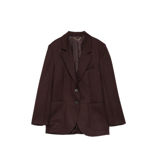 26FW 빅토리아 베컴 자켓 1425WJK005119G ACAI BROWN