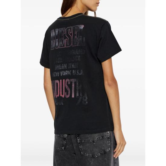 26FW 디젤 폴로 티셔츠 0NIBL A25932 9XX BLACK - DIESEL