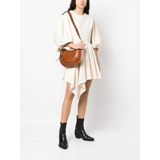 26FW 이자벨마랑 나오코 레더 숄더백 A1C01M PP0001FA 50CO BROWN - ISABEL MARANT